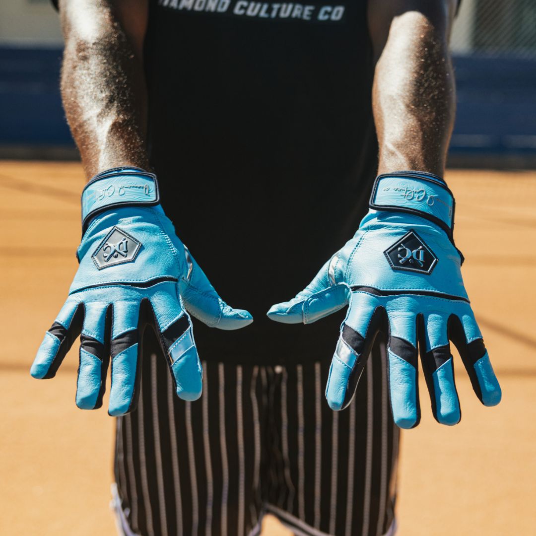 Legacy Blue X Batting Gloves