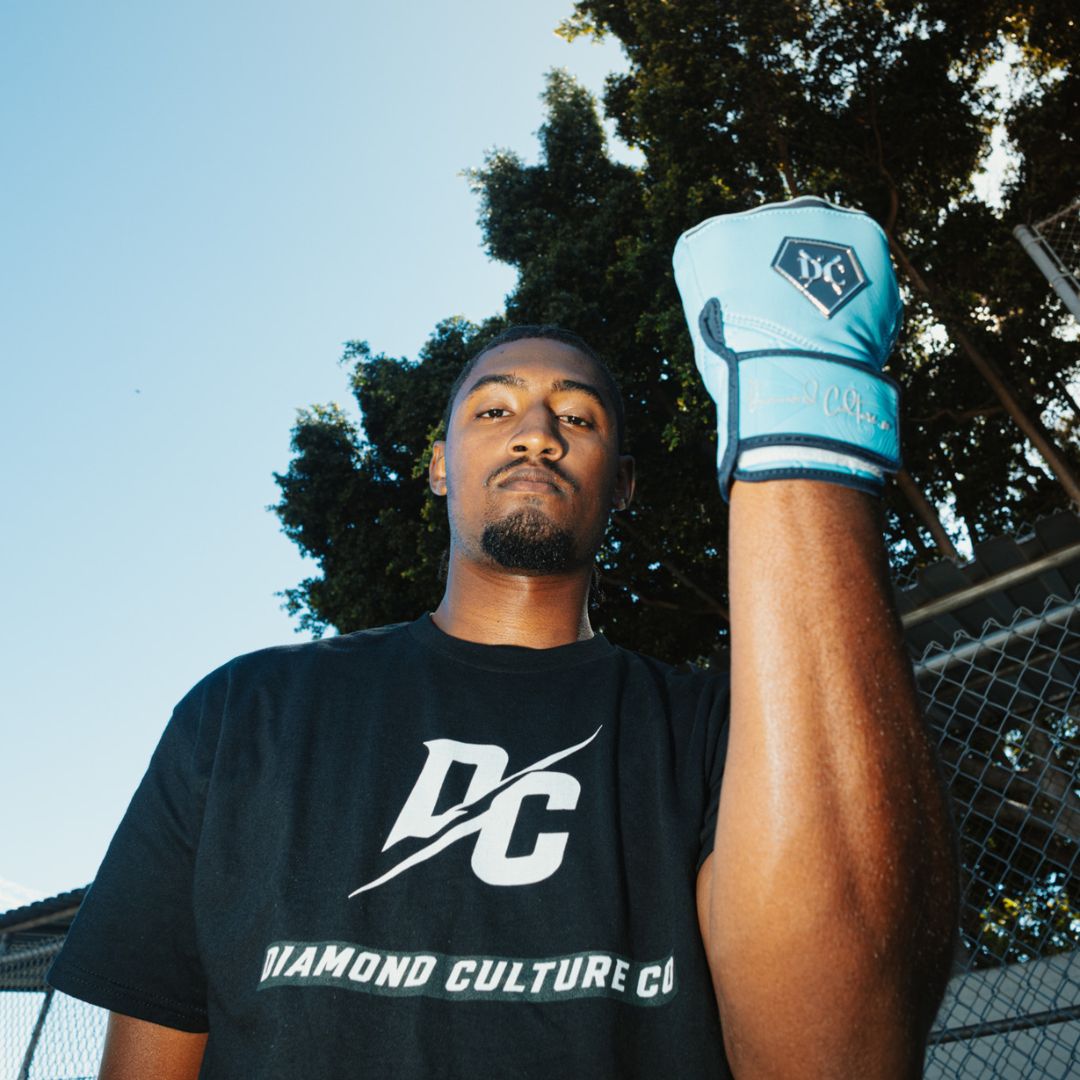 Legacy Blue X Batting Gloves