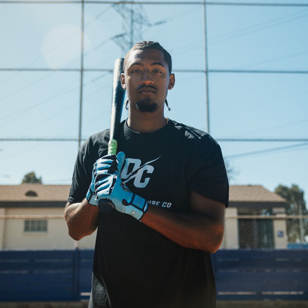 Legacy Blue X Batting Gloves